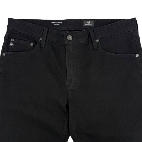Ag Adriano Goldschmied Men's The Graduate Tailored Leg Denim Jeans Black 33x32 - Picture 4 of 12